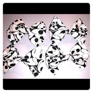 Jack the skeleton hair bows $6 each